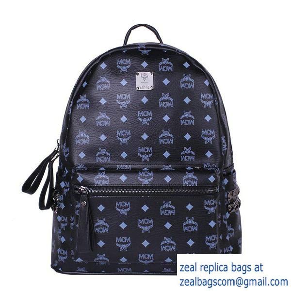 High Quality Replica MCM Medium Stark Backpack MC2446 Black - Click Image to Close